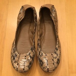 Tory Burch Python Ballet Flats